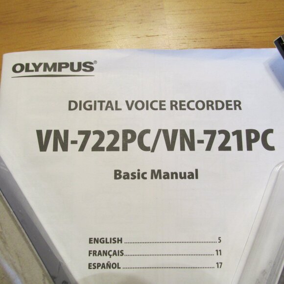 H253-Like New-IN BOX Olympus VN-722PC Digital Recorder-Works great-Easy to Use! - Picture 3 of 4